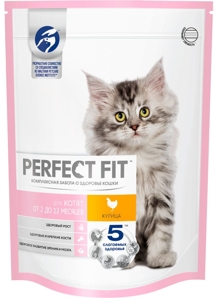 Корм Perfect Fit для котят, с курицей, 1.2 кг #1