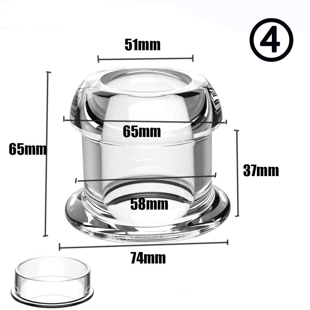 Анальная пробка, прозрачный, 7.4  мм #1