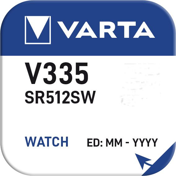 Varta Батарейка 335 (SR512), Оксид-серебряный тип, 1,55 В, 1 шт #1