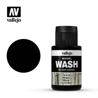 76518 Тонировки Vallejo Model Wash Black (Черная) #1