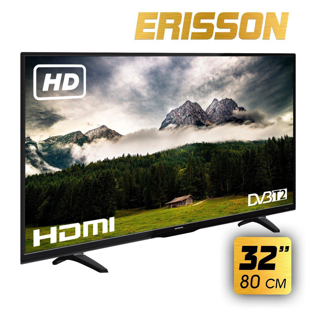 Erisson Телевизор 32" HD, черный #1