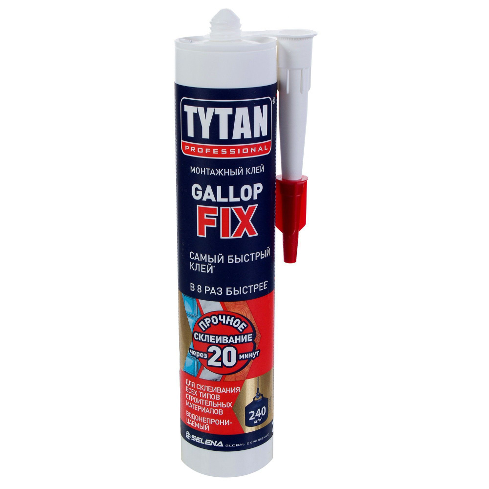 Клей монтажный Tytan Gallop Fix 290 мл цвет кремово-белый #1