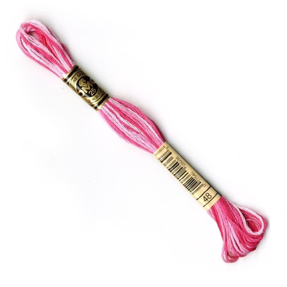 Набор ниток мулине DMC Gold Concept меланж 100% хлопок 8 м 3 цвета 48+67+106 - св.розовый-розовый-малиновый #1