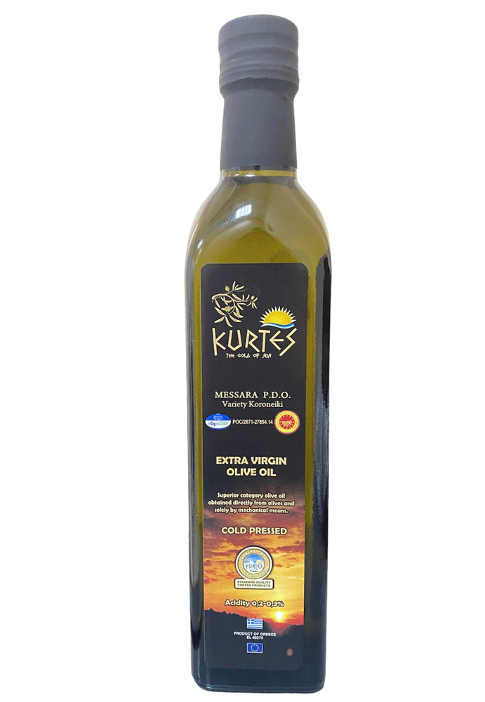 Оливковое масло KURTES Extra virgin PDO 500 мл #1