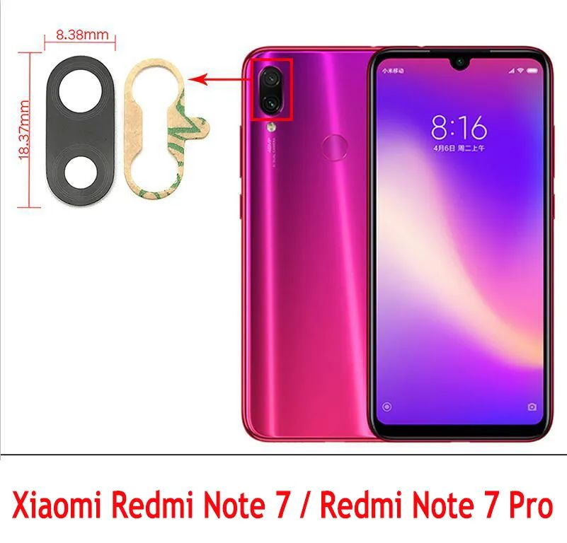 Стекло камеры для Xiaomi Redmi Note 7/Note 7 Pro #1