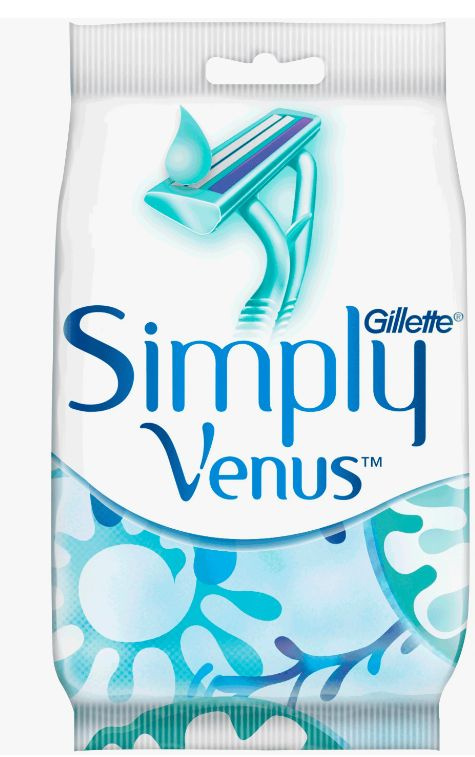 Gillette Бритвенный станок Simply Venus 2, 2 шт #1
