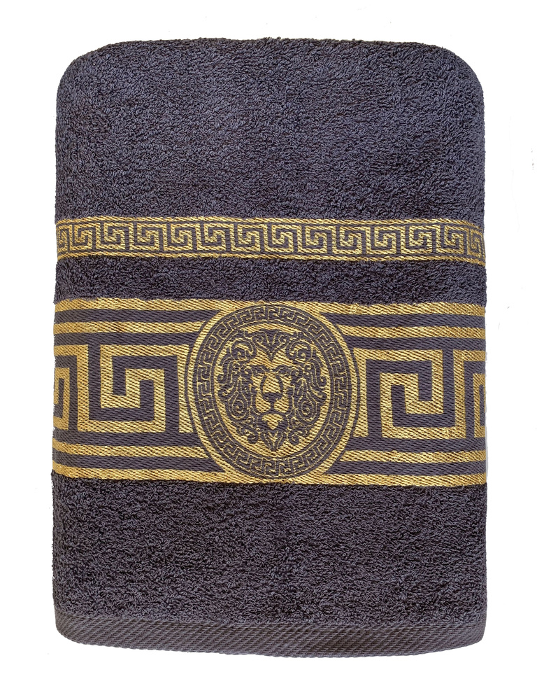 Вышневолоцкий текстиль Полотенце для ванной, Хлопок, 70x130 см, серый  #1