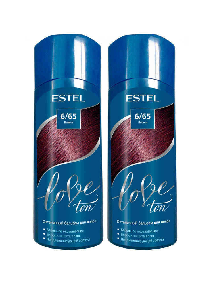 Estel Оттеночный бальзам для волос LOVE TON, 6/65 Вишня (набор, 2шт.)  #1