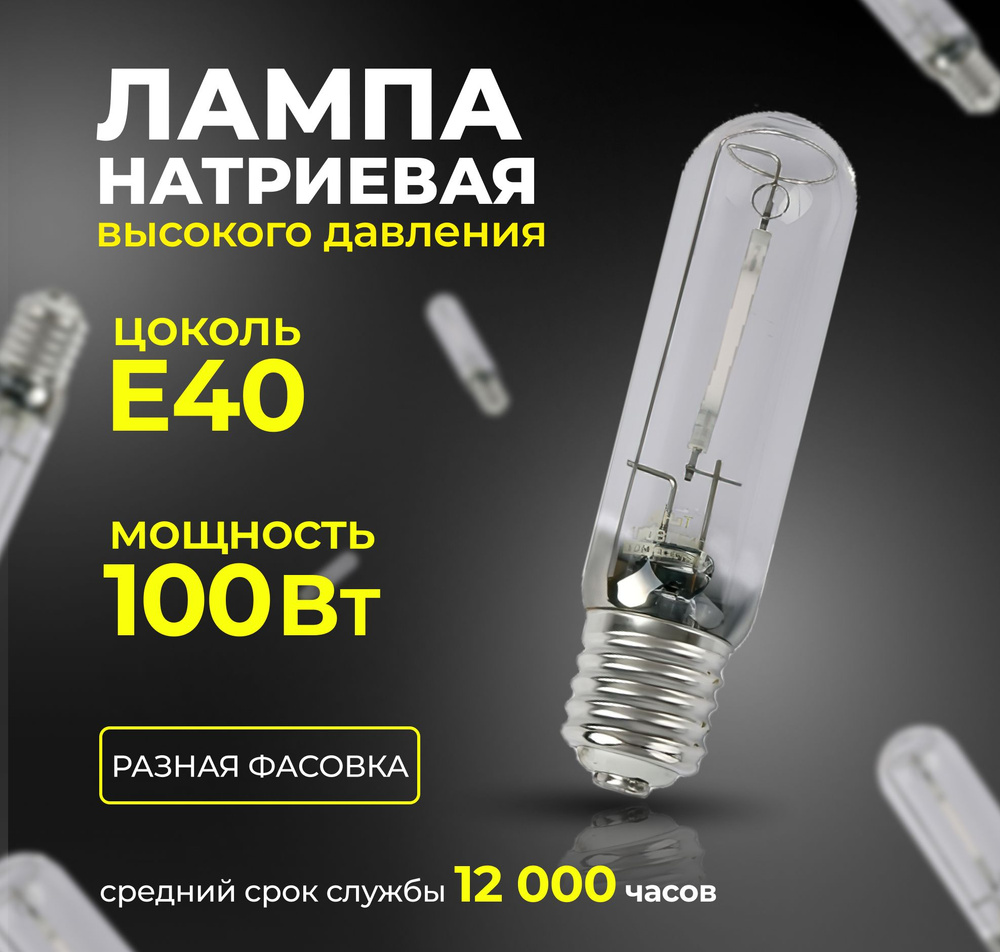 TDM Electric Лампа специальная Натриевая лампа ДНаТ 100 Вт Е40 TDM , 1 шт, E40, 100 Вт, 1 шт.  #1