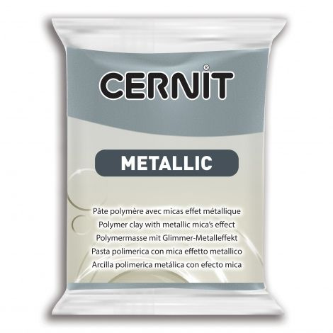 Полимерный моделин "Cernit Metallic" 56гр. сталь #1