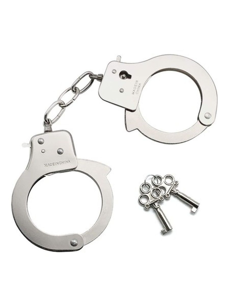 Наручники металлические с фиксатором / полицейские наручники, детский ...