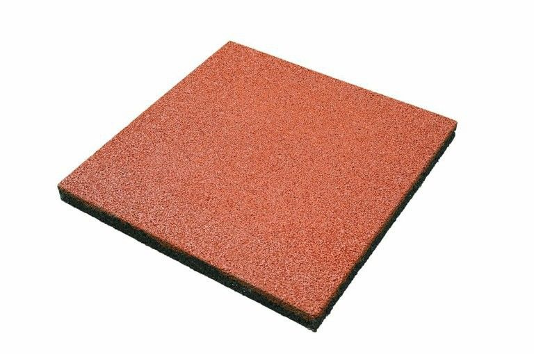 Резиновая плитка 500х500х30мм (Красный, 4шт-1кв.м) #1