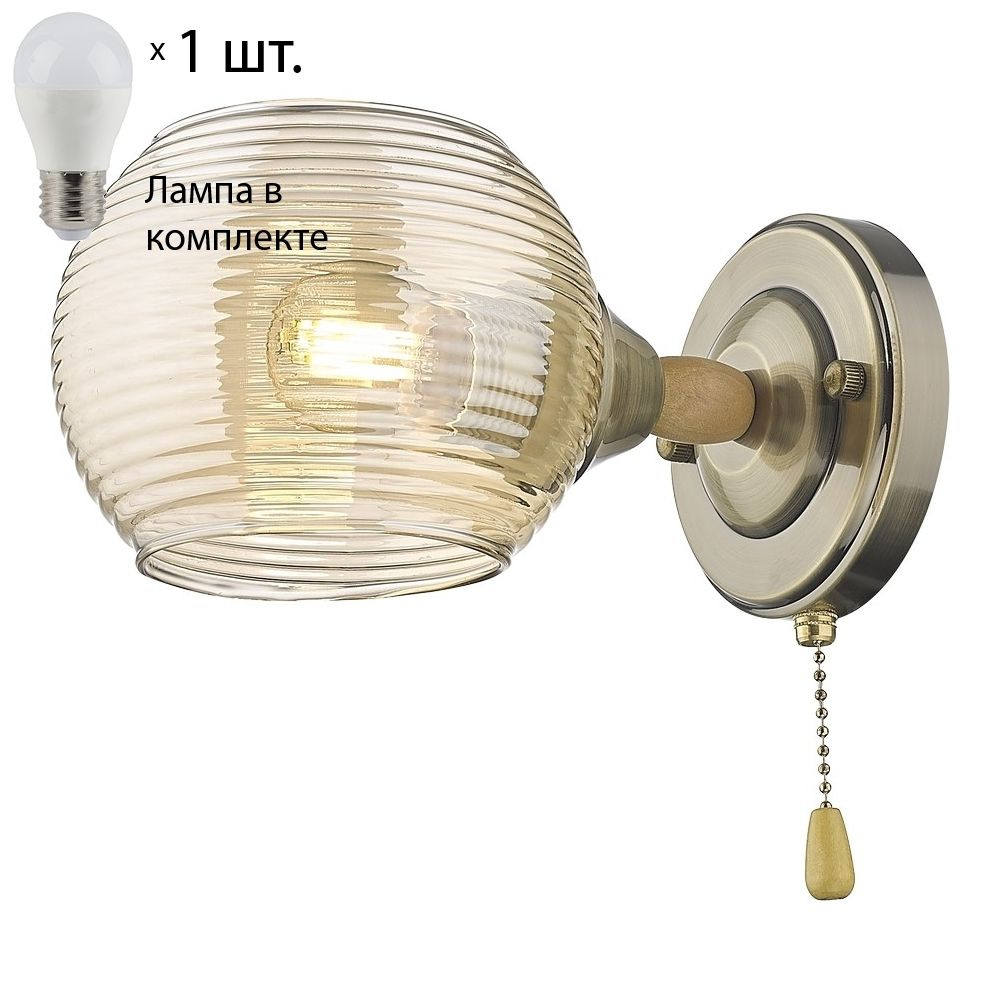 Бра с лампочкой Velante 214-501-01Lamps E27 P45 #1