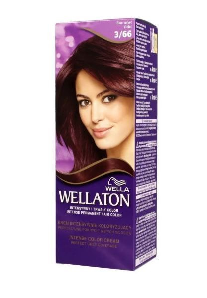 Крем-краска для волос Wellaton 3/66 Синий бархат, 50 мл #1