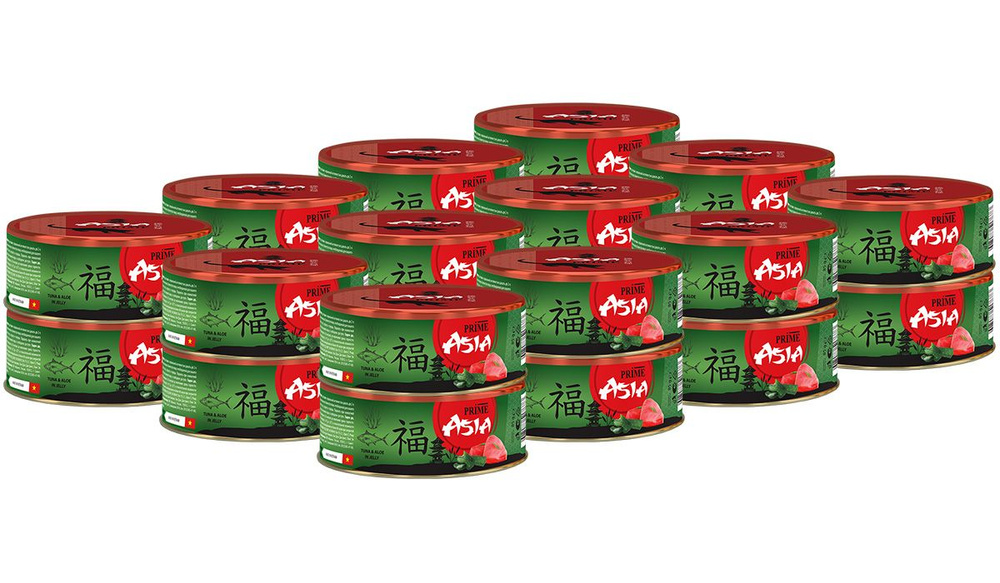 PRIME ASIA TUNA & ALOE для котят с тунцом и алоэ в желе 85 гр х 24 шт #1