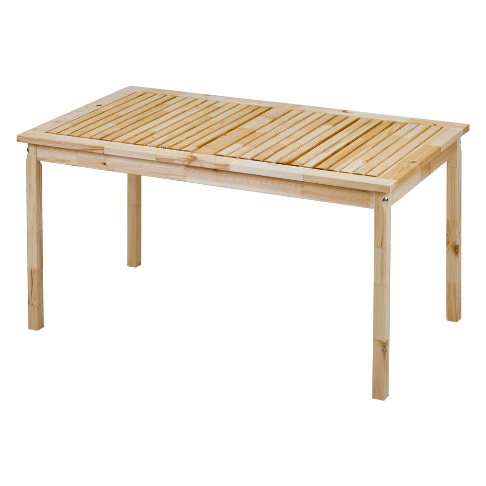 Стол деревянный для сада и дачи, 135*80см, ХОЛЬМЕН #1