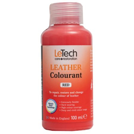 LeTech Expert Line Краска для кожи (Leather Colourant) Red, 100мл #1
