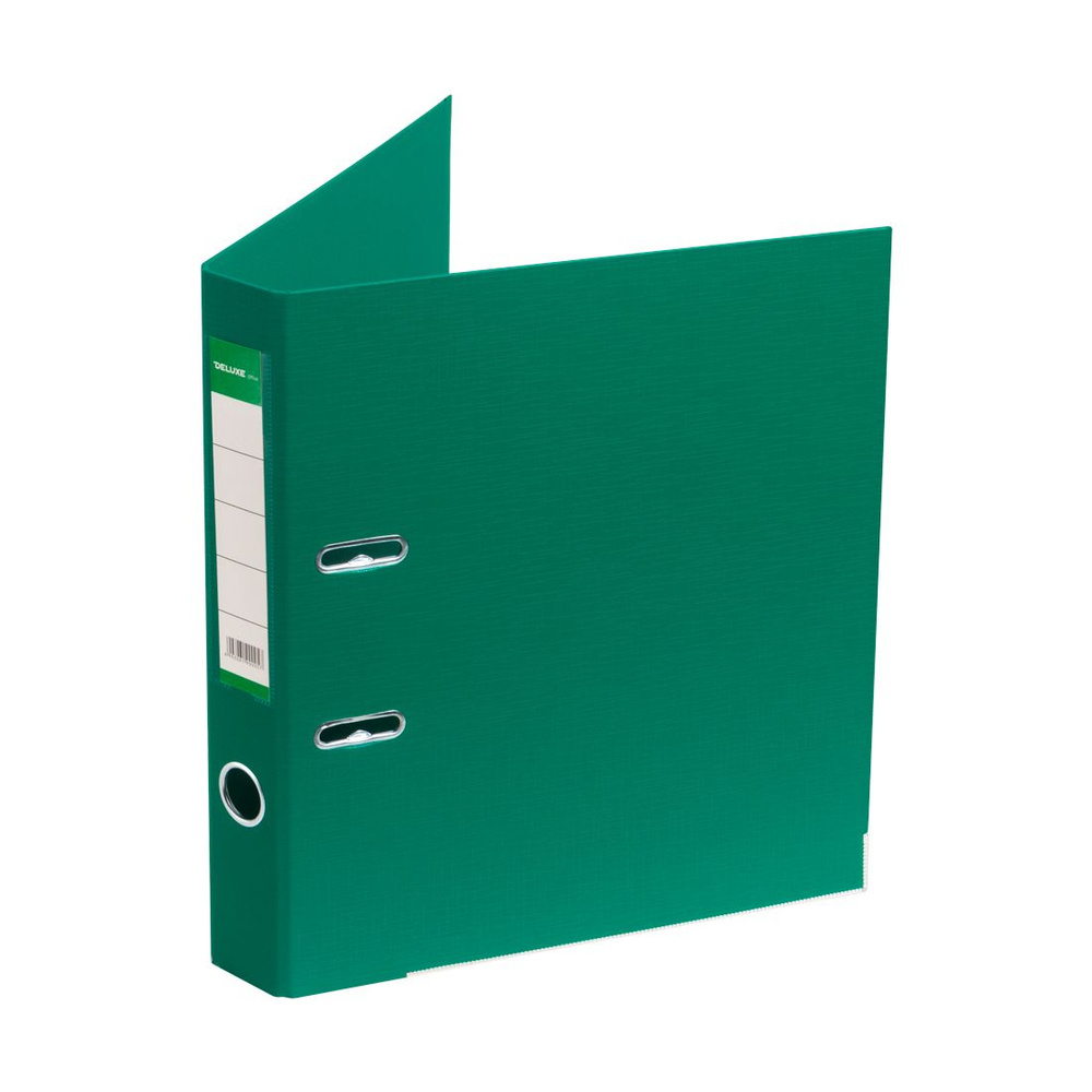 Папка-регистратор Deluxe с арочным механизмом, Office 2-GN36 (2" GREEN), А4, 50 мм, зеленый  #1