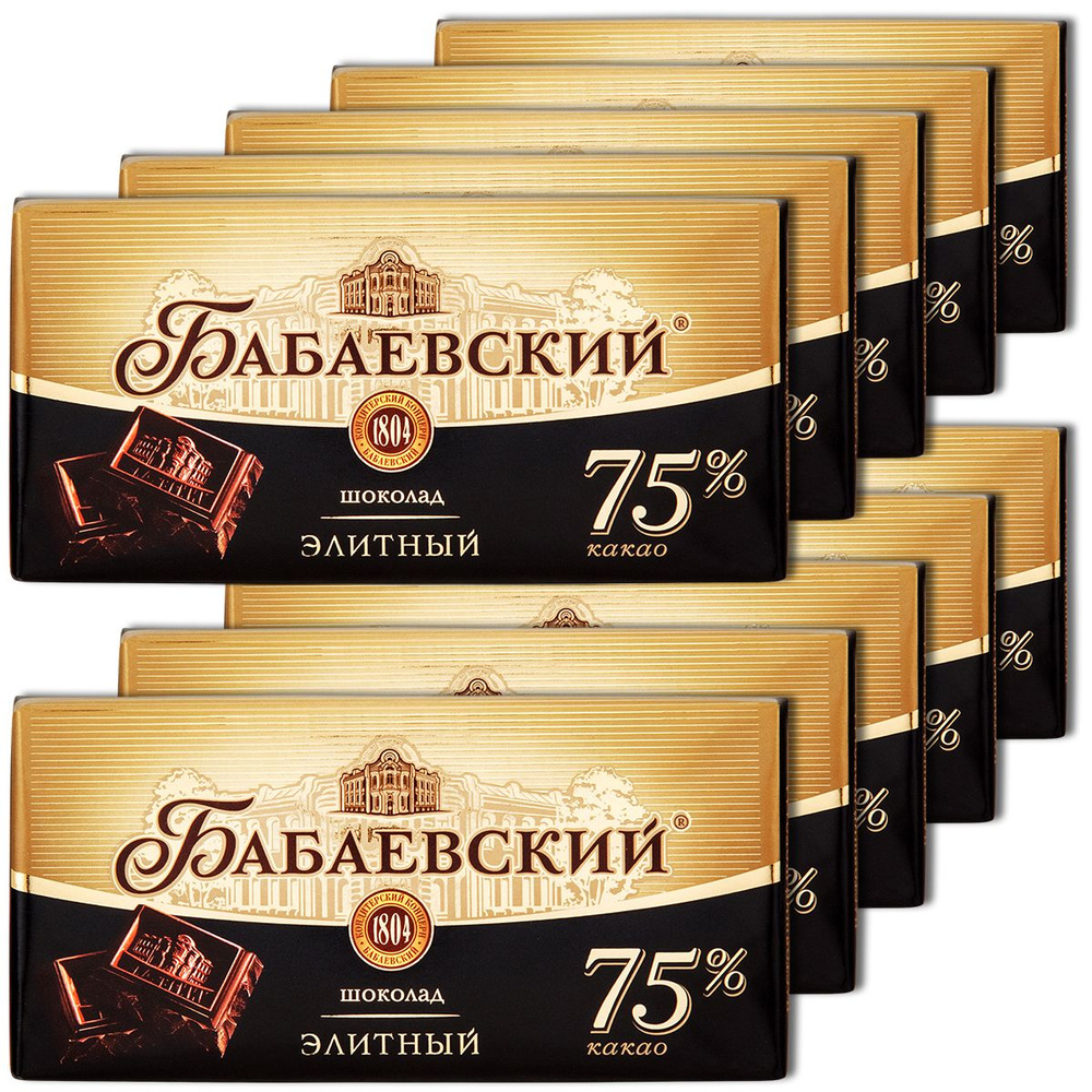 Шоколад темный Бабаевский Элитный, 90 г, 10 шт. #1