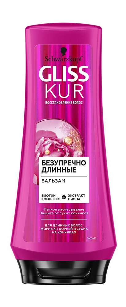 Бальзам для длинных волос / Schwarzkopf & Henkel Gliss Kur Безупречно Длинные Бальзам  #1