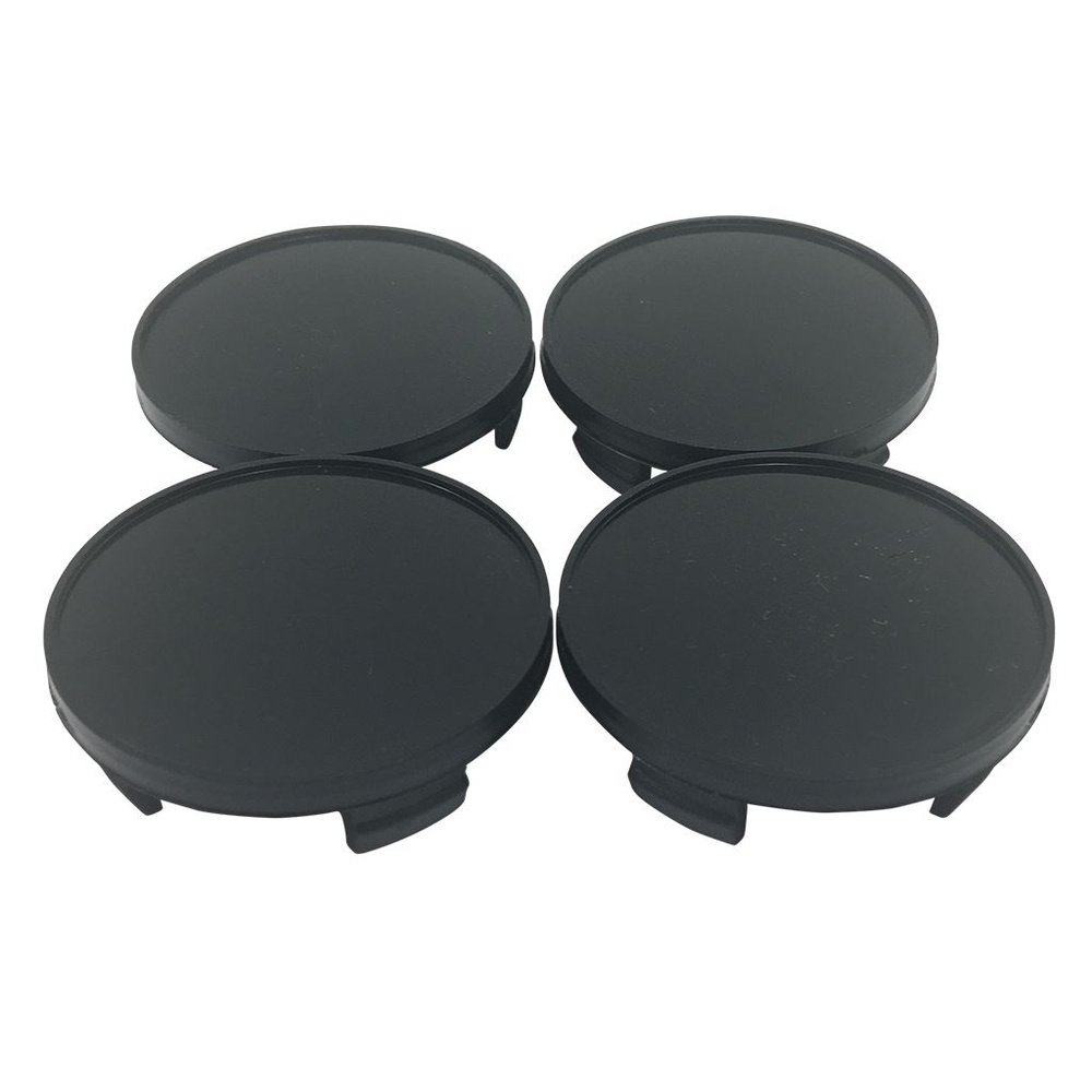 Колпачки на литые диски SKAD 57/52/12 мм комплект-4 шт /Заглушки ступицы СКАД СК-24 черные пластиковые #1