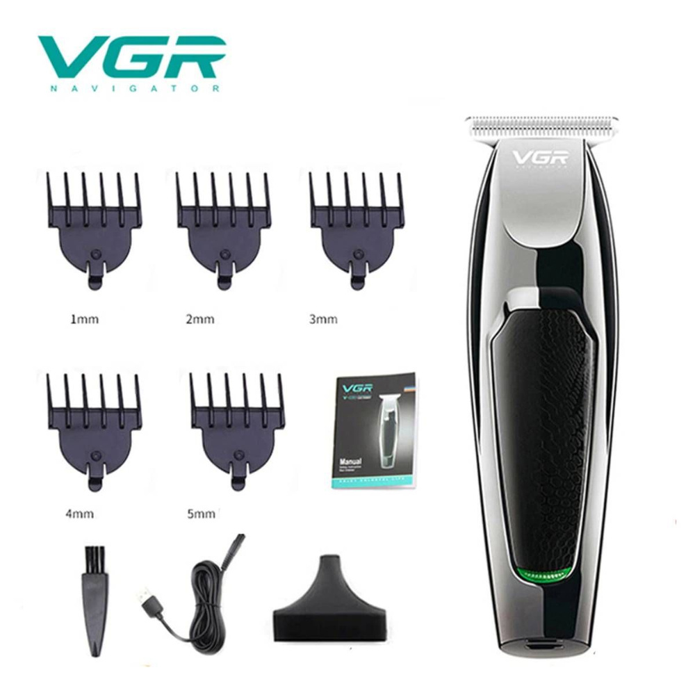 VGR Триммер для бороды и усов vgr-030, кол-во насадок 5 #1