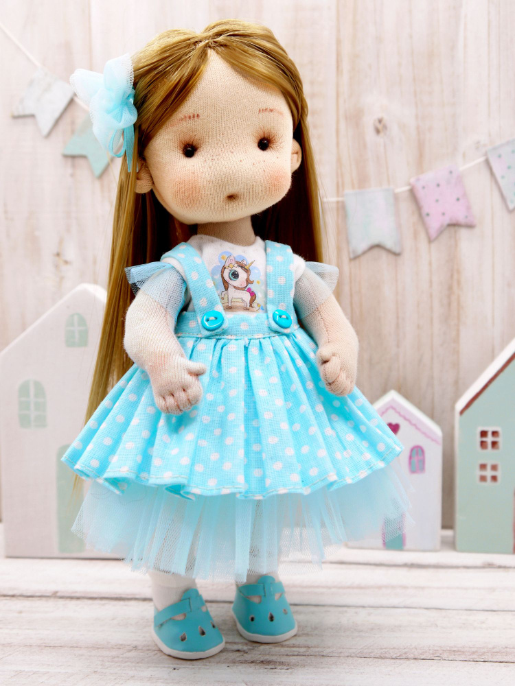 Набор для шитья куклы АЛИНА своими руками /текстильная кукла щекастик ручной работы / сделай сам набор #1