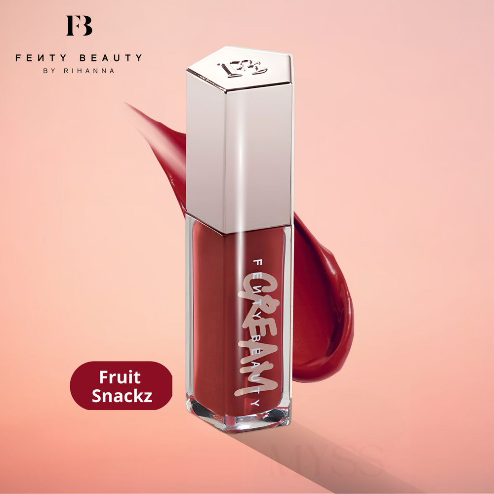 Крем-блеск для губ Fenty Beauty Gloss Bomb Cream Fruit Snackz (цвет Красная ягода), США, 9 мл / кремовый #1