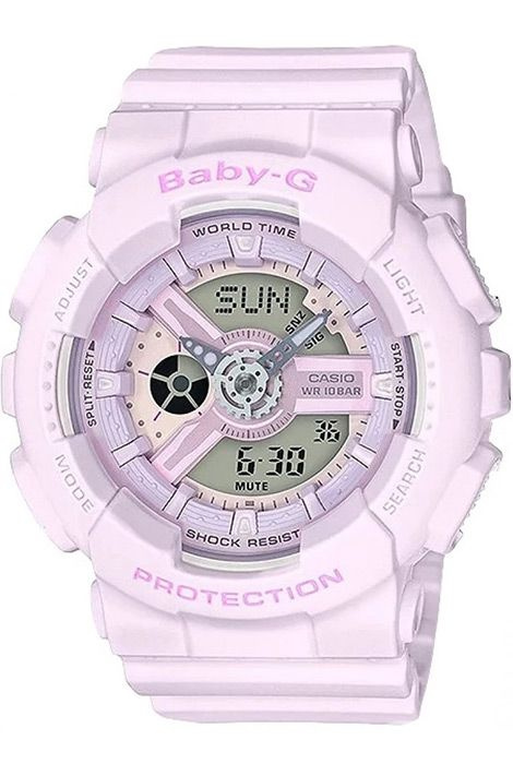 Противоударные женские наручные часы Casio Baby-G BA-110-4A2 с таймером и секундомером  #1