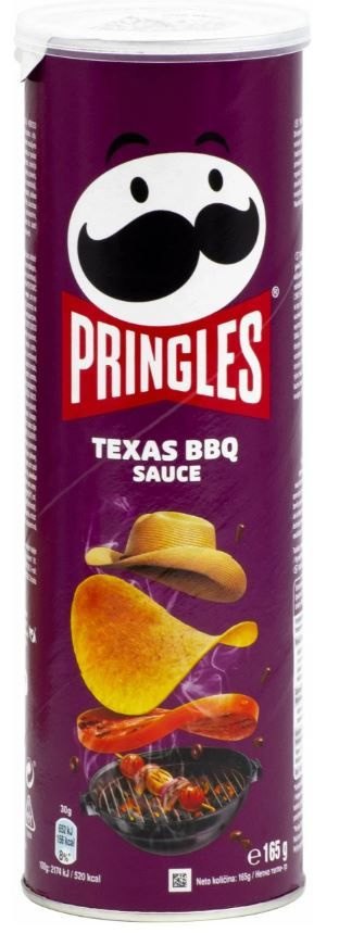Pringles картофельные чипсы Техасский соус барбекю 165 гр #1