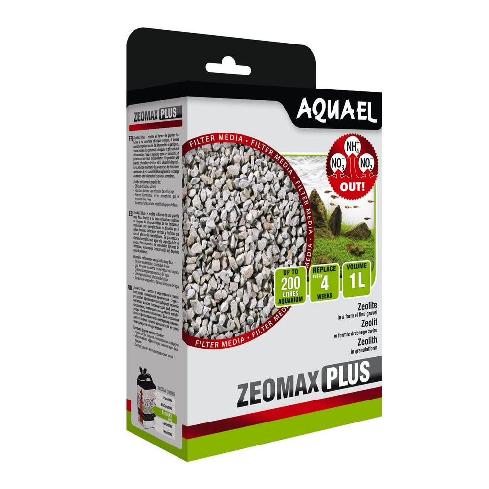 Наполнитель для аквариумных фильтров AQUAEL ZEOMAX PLUS (1 л) (цеолит)  #1