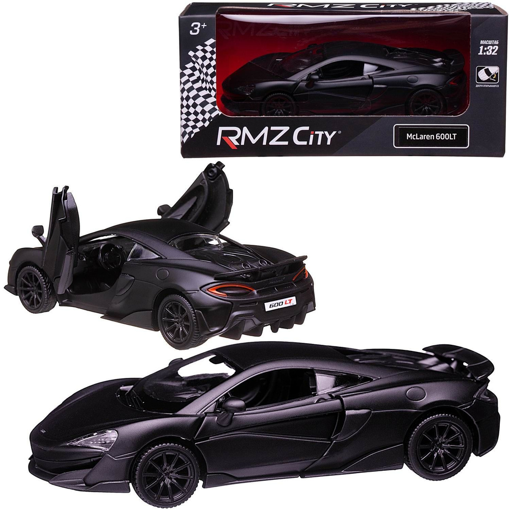 Машинка металлическая RMZ City McLaren 600LT, инерционная, масштаб 1:32  #1