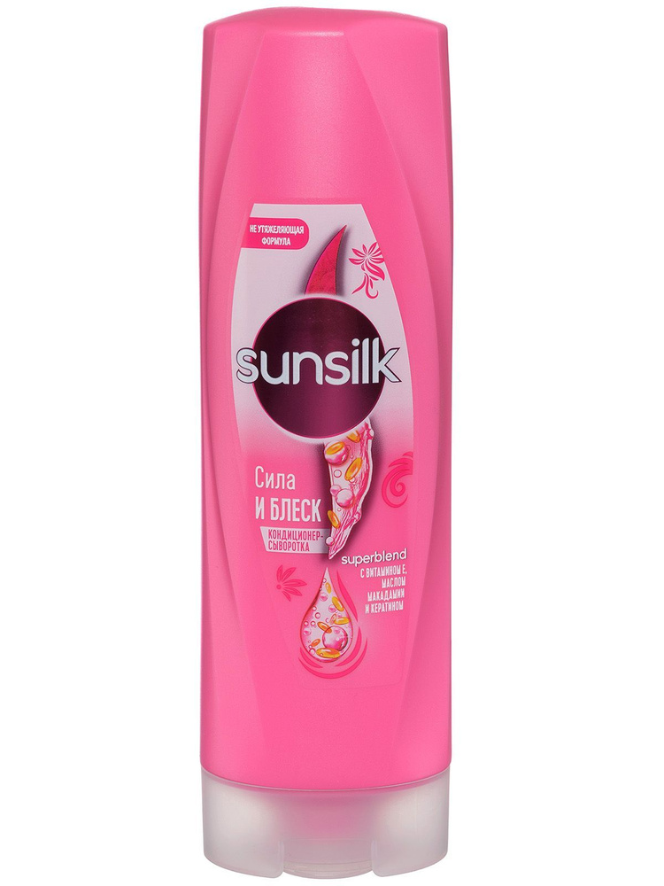 Sunsilk, Кондиционер-сыворотка Сила и Блеск бальзам для укрепления и объема волос, 350 мл.  #1