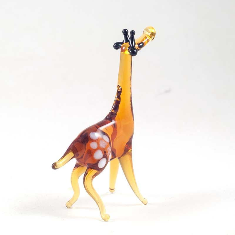 Жираф коричневый стеклянная фигурка #1