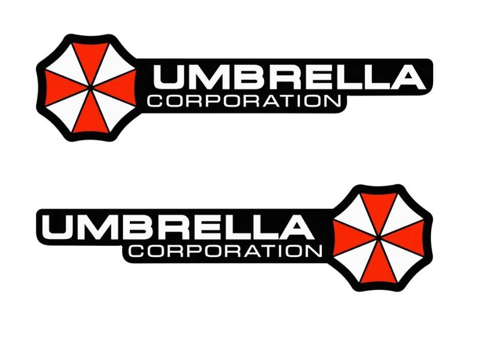 Наклейка на авто Umbrella Corporation Амбрелла 20 см #1