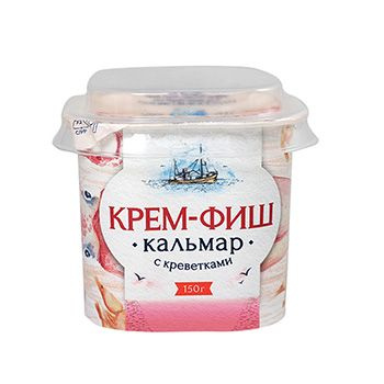 Паста из морепродуктов кальмар-креветка "Крем-фиш" 150 г, Россия  #1