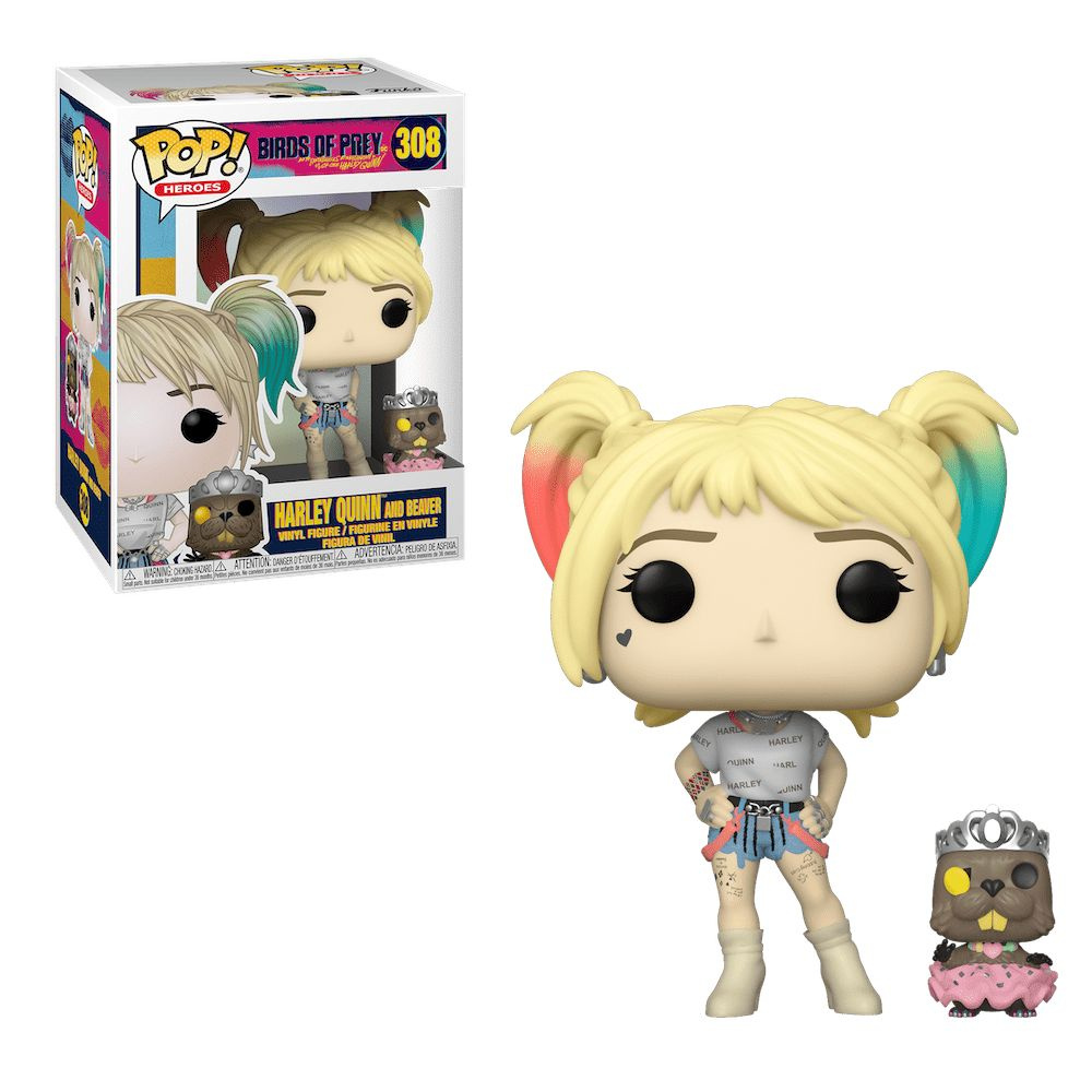 Фигурка Funko POP Harley Quinn with Beaver Margot Robbie из фильма Birds of Prey (and the Fantabulous #1