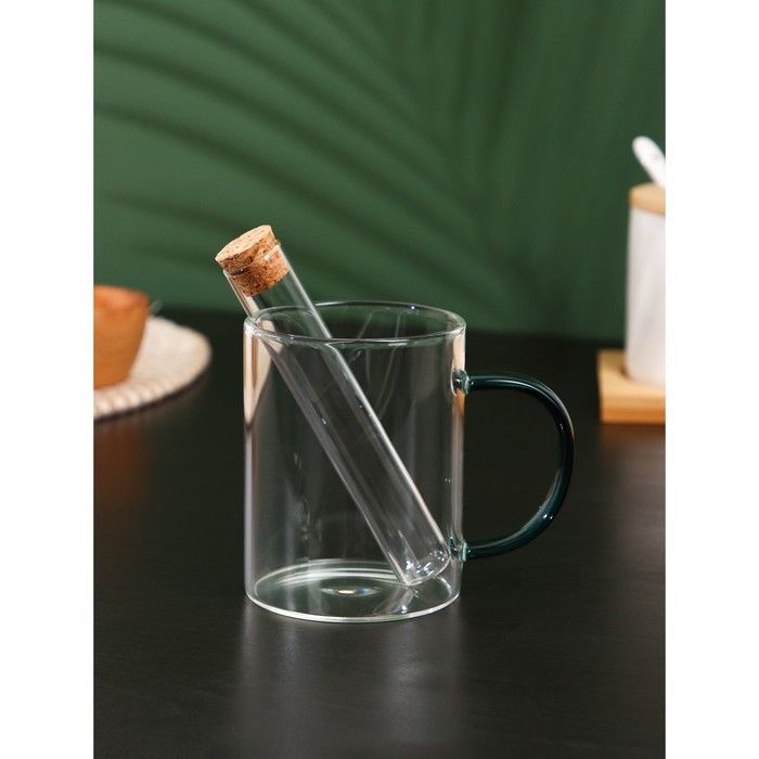 Набор стеклянный для заваривания чая BellaTenero Алхимия , 2 предмета: сито 30 мл, кружка 250 мл  #1