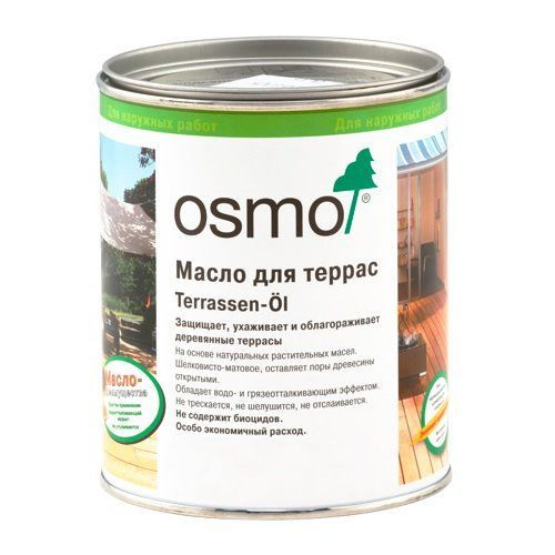 МАСЛО ДЛЯ ТЕРРАС Osmo Terrassen-Ole 009 Масло для лиственницы Натуральный тон 0,75 л.  #1