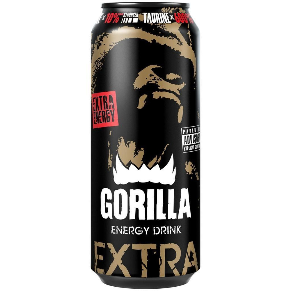 Напиток "Gorilla Extra energy" 0,45х24 бан безалкогольный тонизирующий( энергетический) сильногазированный #1