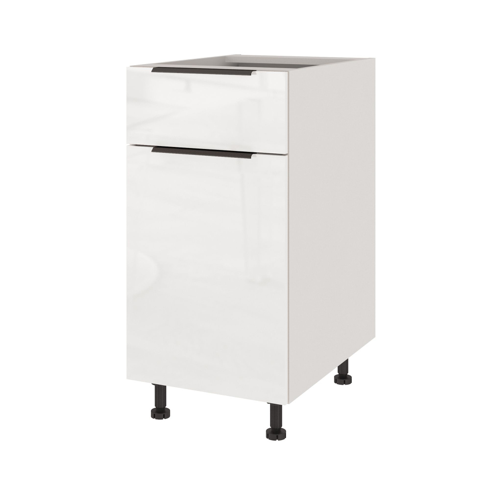 Кухонный модуль напольный LeoLana COLOR, Белый глянец/Белый, с 1 ящиком, 1-дверный, 40х57,6х82 см, 1шт. #1