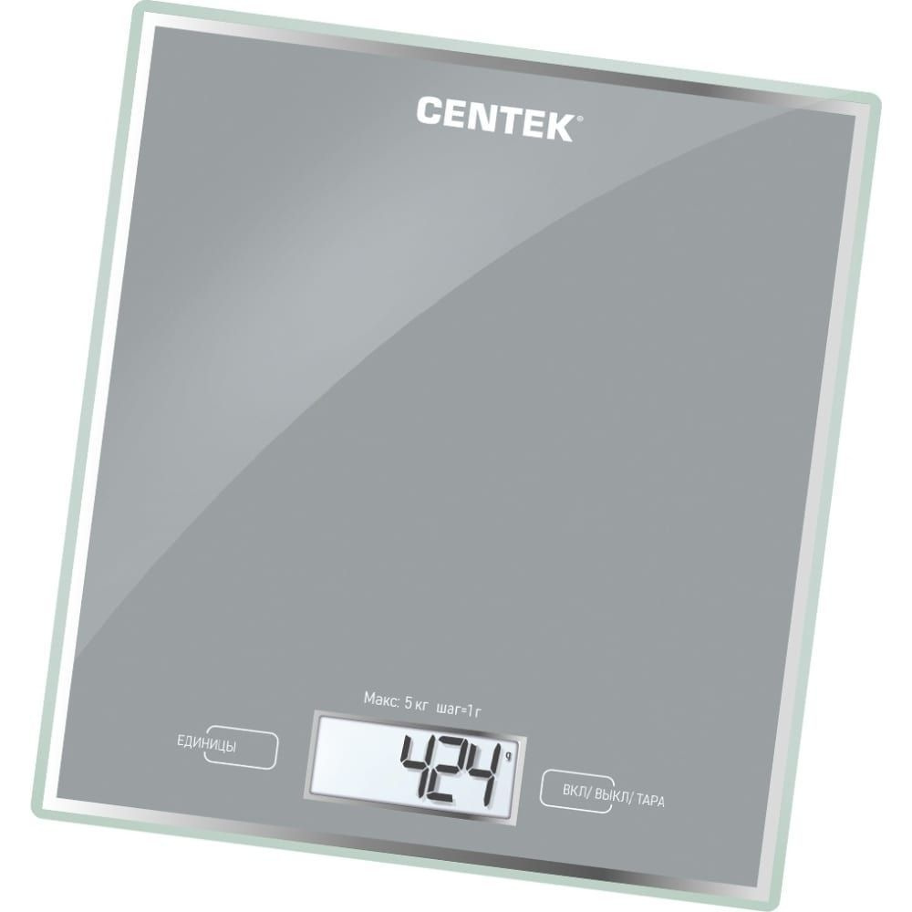 Centek Электронные кухонные весы CT-2462, серебристый #1