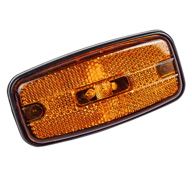 Фонарь габаритный прицепа ГФ1-25 LED оранжевый, 12/24V, с колодкой AMP 282080 (овал)  #1