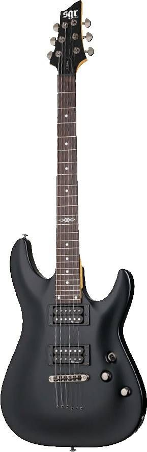 Schecter Электрогитара SGR C-1_SGR C-1 FR MSBK 6-струнная, корпус Липа  #1