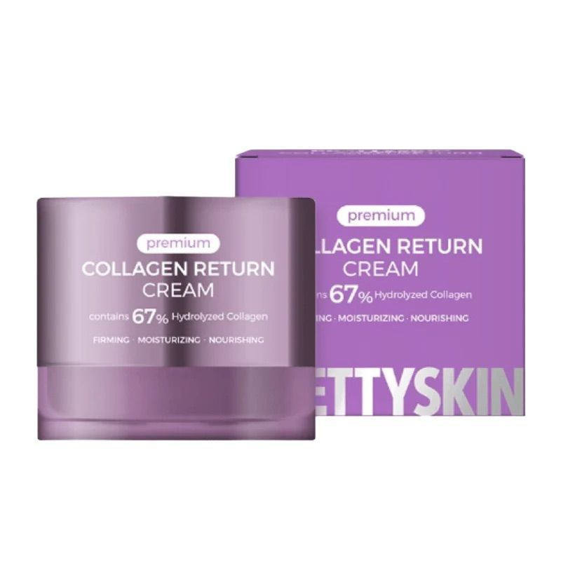 Корейская косметика. Восстанавливающий крем для лица с коллагеном Pretty Skin Premium Collagen Return #1