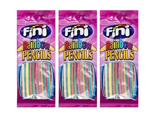 Мармелад жевательный Fini Rainbow Pencils / Фини Палочки Разноцветные, 3 шт * 90 гр, Испания  #1