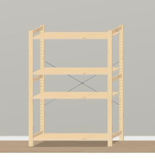 IKEA Стеллаж настенный, 89х50х124 см #1