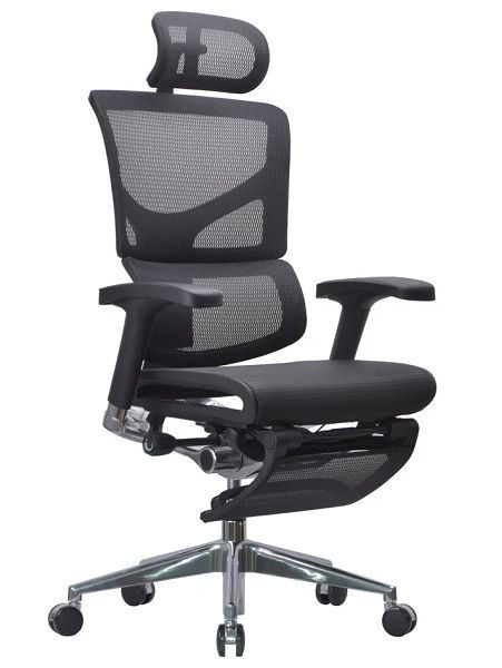 Кресло Expert Sail RSAM 01 (сетка черная/каркас черный с подножкой)  #1