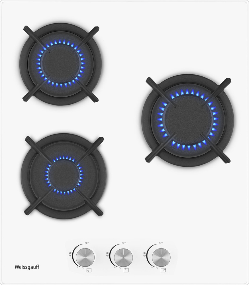 Weissgauff Газовая варочная панель HG 430 WGH, белый #1