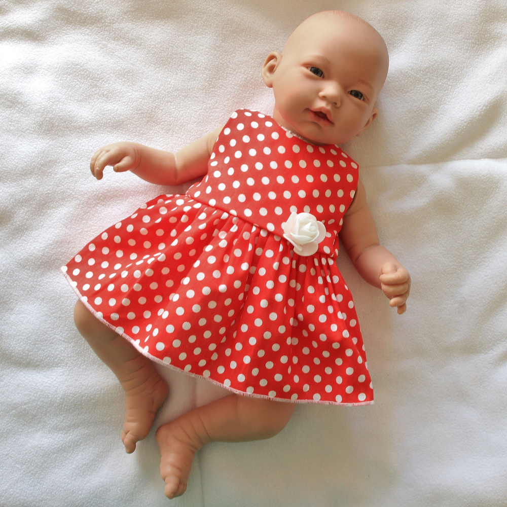 Одежда для кукол Кукляшка Платье для пупса Беби Бон (Baby Born) 43 см.  #1